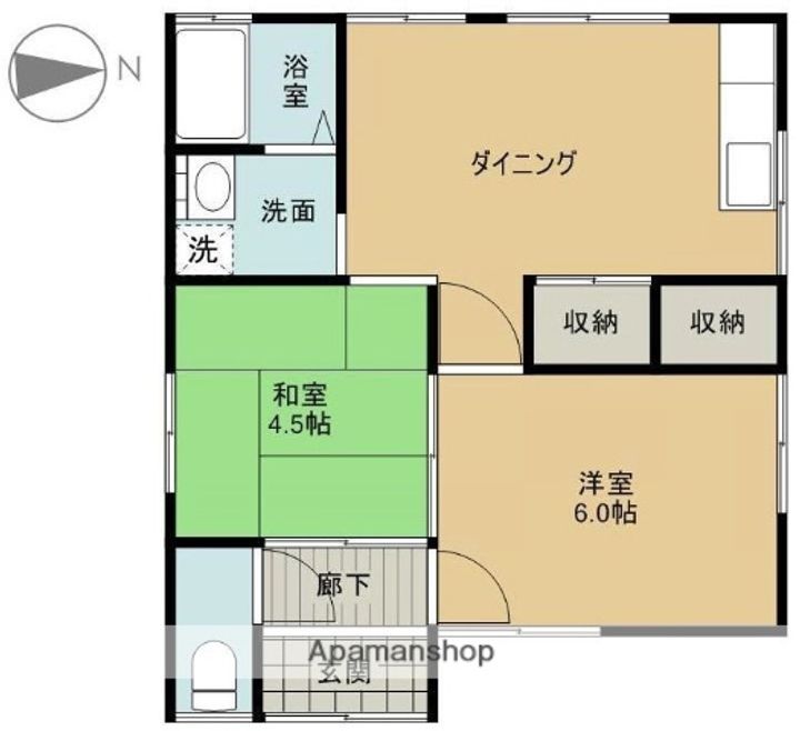 愛媛県西条市朔日市(一戸建)の賃貸物件の間取り