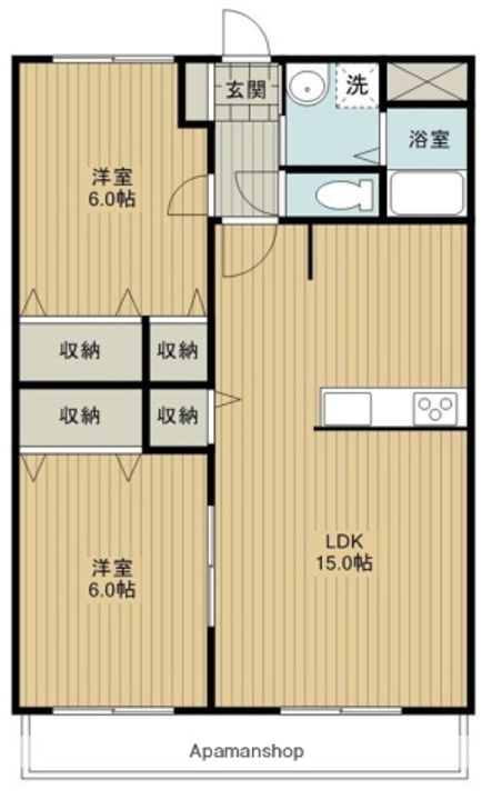 パレロワイヤル小松町の間取り