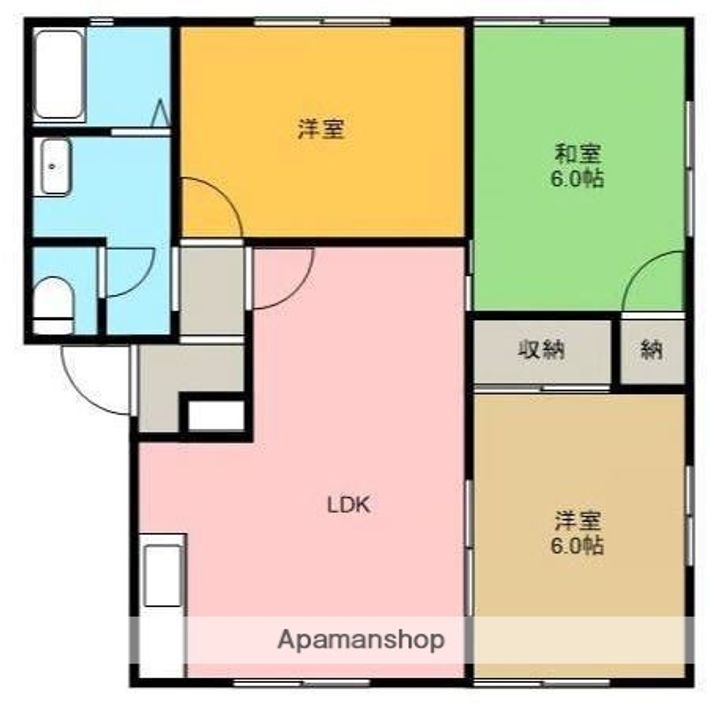 エトワール三津屋A棟の間取り