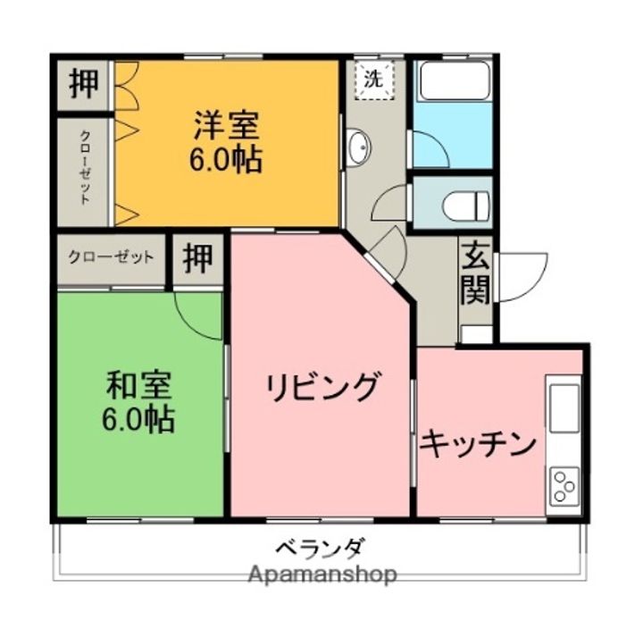八丁マンションの間取り