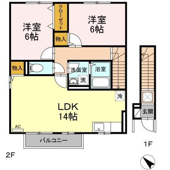 グランソレーユ A棟の間取り