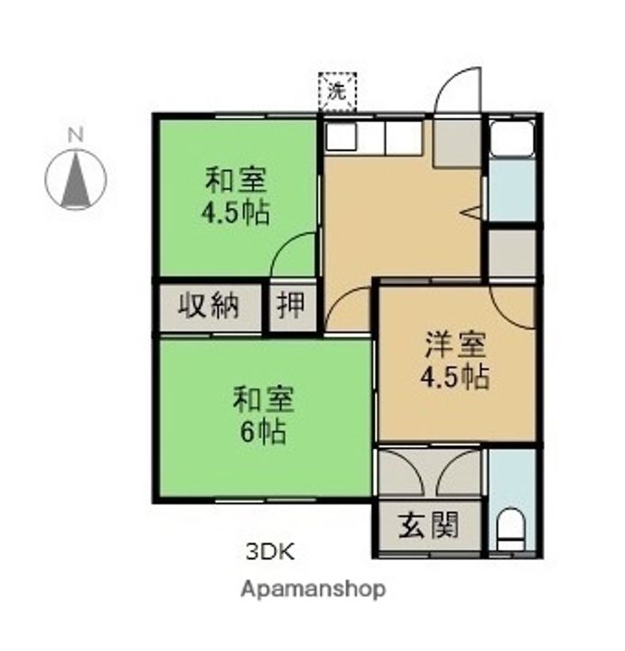 愛媛県西条市喜多川(一戸建)の賃貸物件の間取り