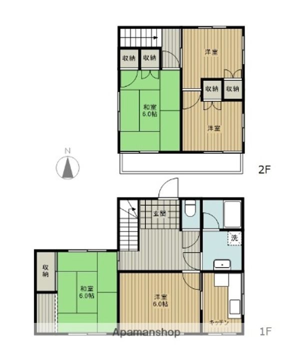 愛媛県西条市喜多川(一戸建)の賃貸物件の間取り