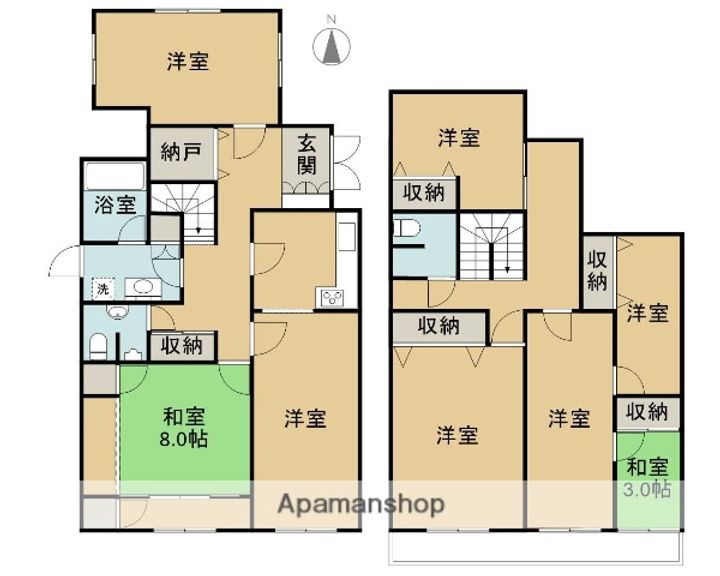 愛媛県西条市福武甲(一戸建)の賃貸物件の間取り