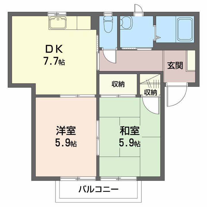 フレグランス喜多川の間取り