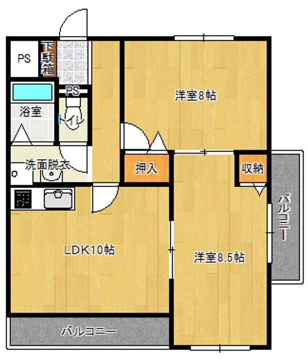ケサラ西大洲303の間取り
