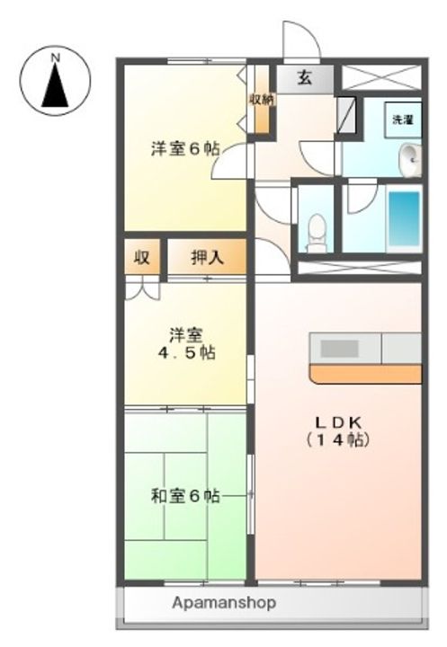 BRICK GARDEN203の間取り