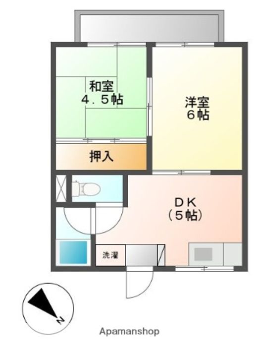 フェリーチェカコ101の間取り