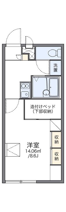レオパレスTAKARA浅川203の間取り