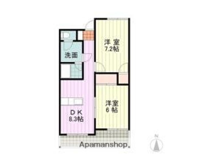 グランパレコートドール703の間取り