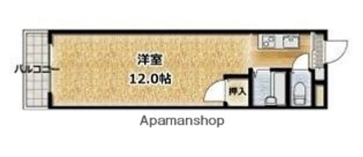 ルミウス南斎院207の間取り