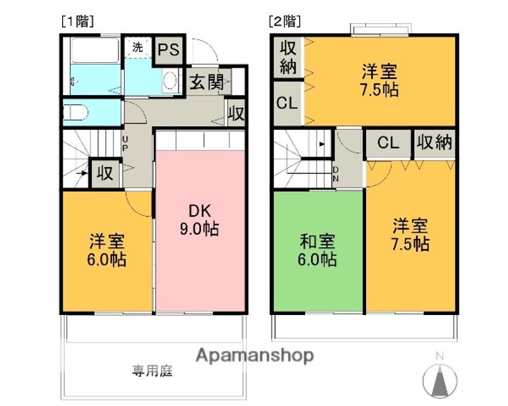 セゾン・メルヴェーユ秋C-6の間取り