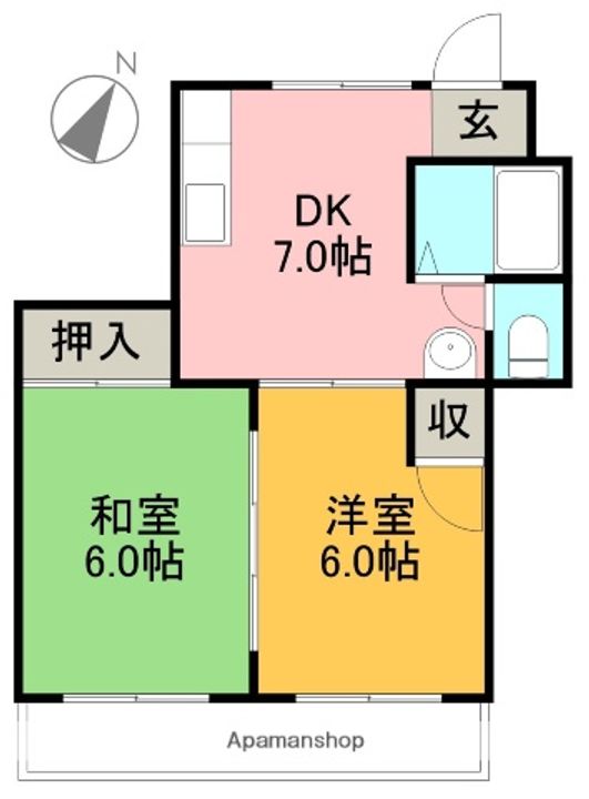 ピープルハウスⅠ202の間取り