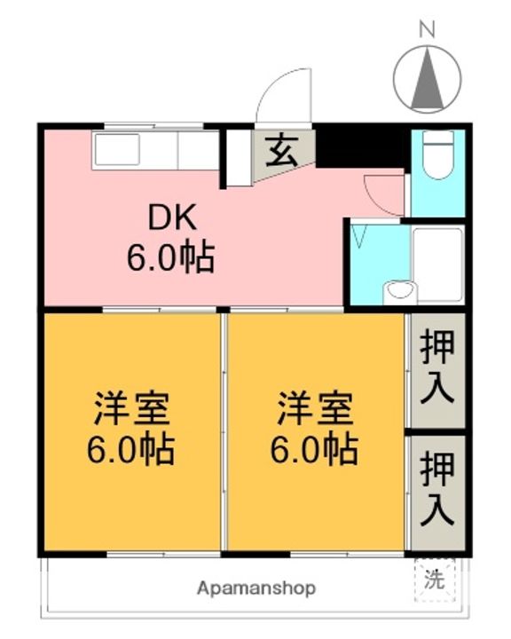 コオキマンション203の間取り