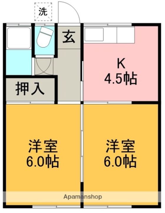泉ハイツ203の間取り