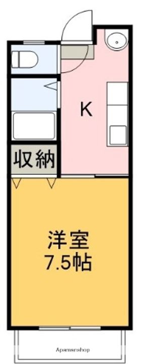 メゾンレーヴ高須207の間取り