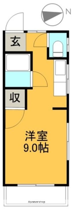 フラット葛島401の間取り
