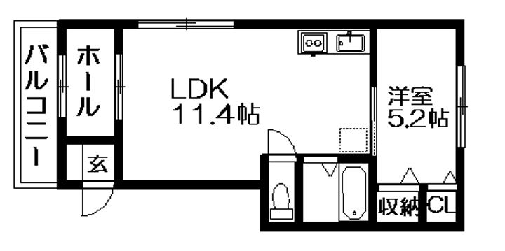 シャーメゾン上町の間取り