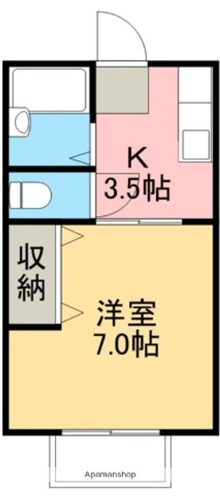 コーポ高本201の間取り