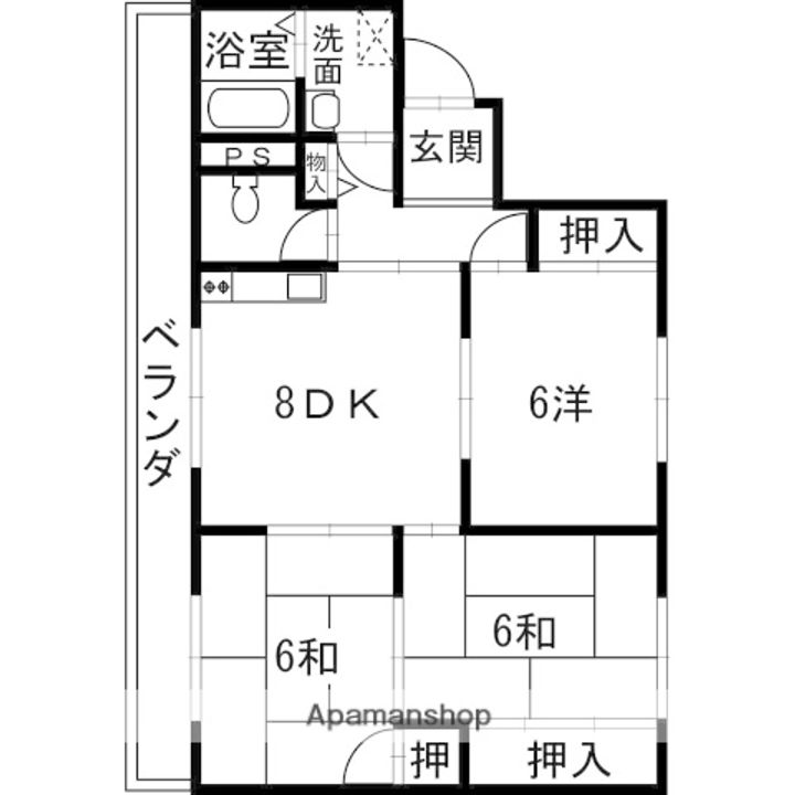 MAISONDEK(メゾン・ド・ケイ)403の間取り