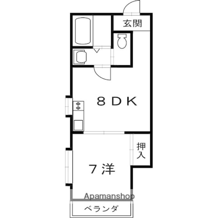 ルミネハイツA棟401の間取り