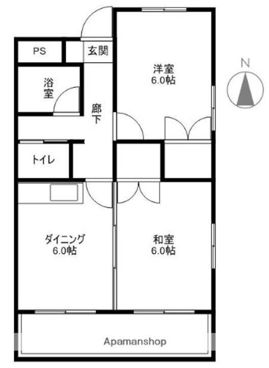 ルミネ中沢305の間取り