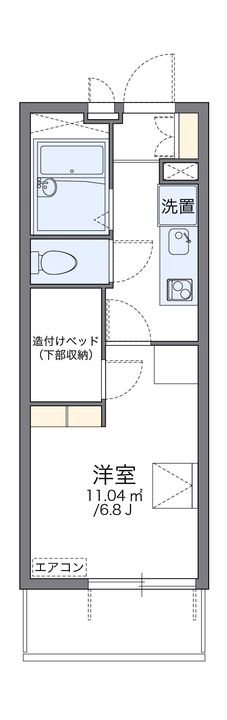 レオパレスダイチB403の間取り