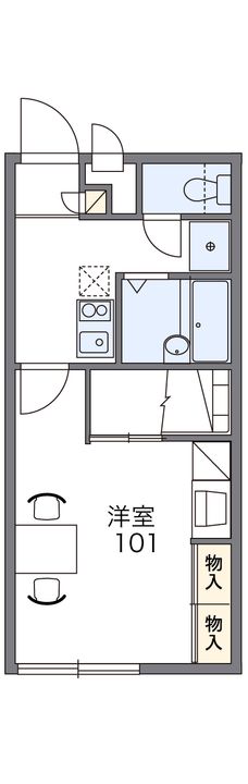 レオパレスウィル108の間取り