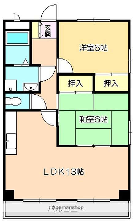 澤村マンションの間取り