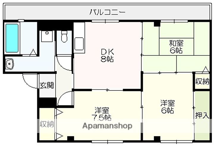 メゾン・ド・ケイ406の間取り