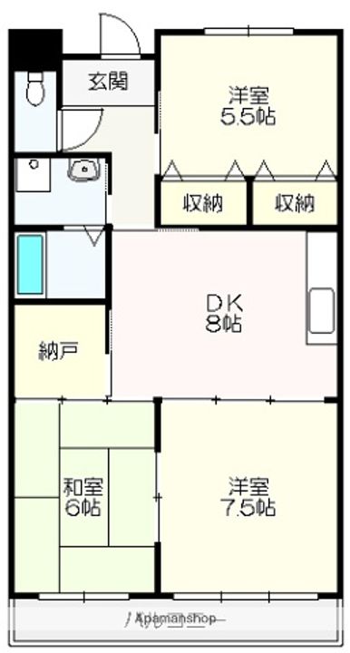 パークサイド高須Ⅱ103の間取り