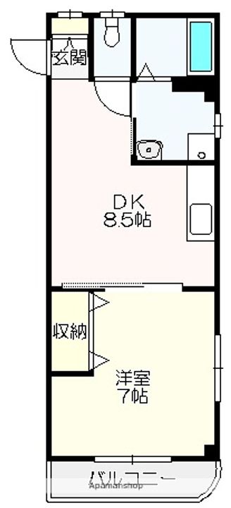 コーポエルフ201の間取り