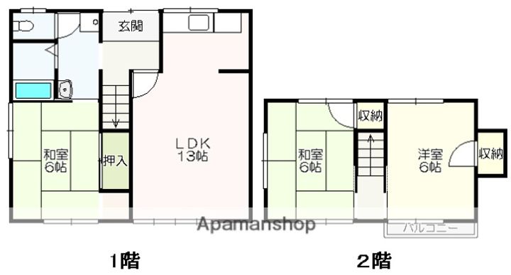 高知県高知市介良乙(一戸建)の賃貸物件戸建ての間取り
