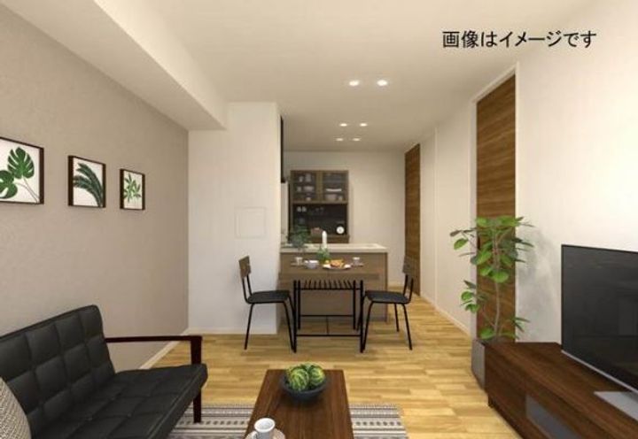 福岡県福岡市中央区鳥飼3丁目の賃貸マンションの居間