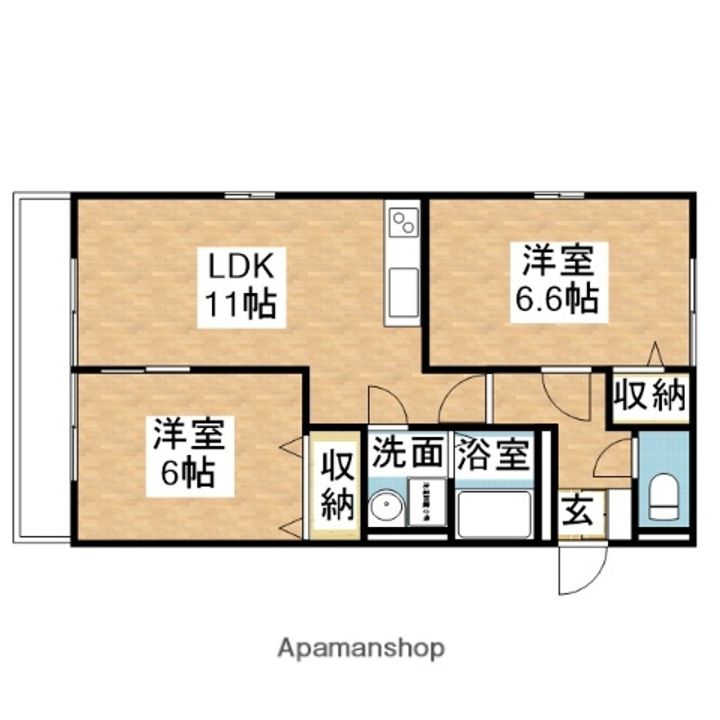 セピアコート片峰の間取り