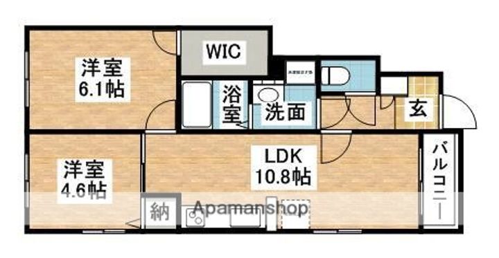 ヴィラコンフォートの間取り