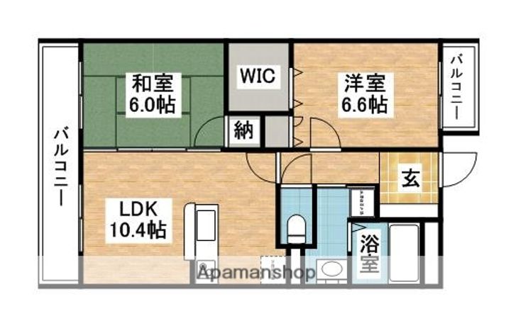 スルス篠栗505の間取り