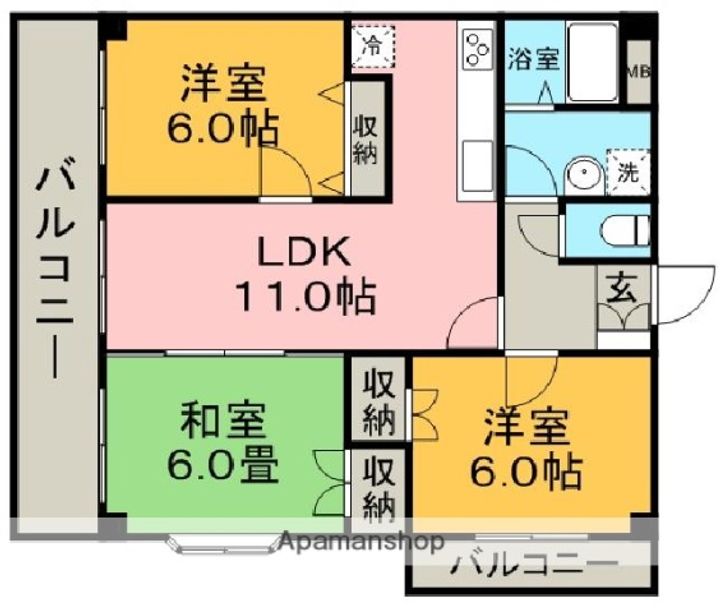 アルル空港南の間取り