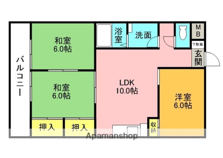 グリーンヒル観世Ⅰの間取り