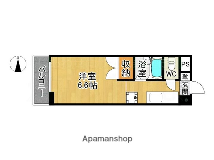 福岡県筑紫野市二日市北4丁目の賃貸マンションの間取り