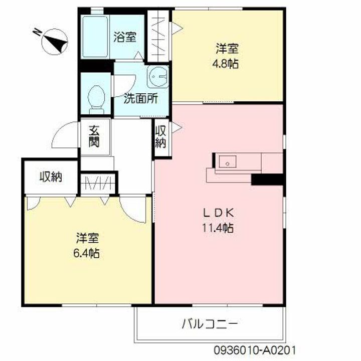 プリエール UNの間取り