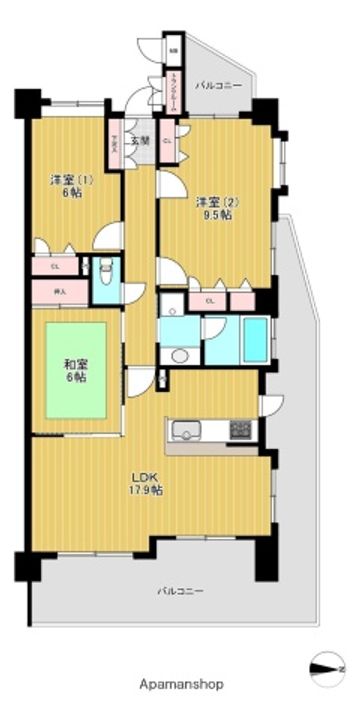 ファーネスト五条駅前の間取り