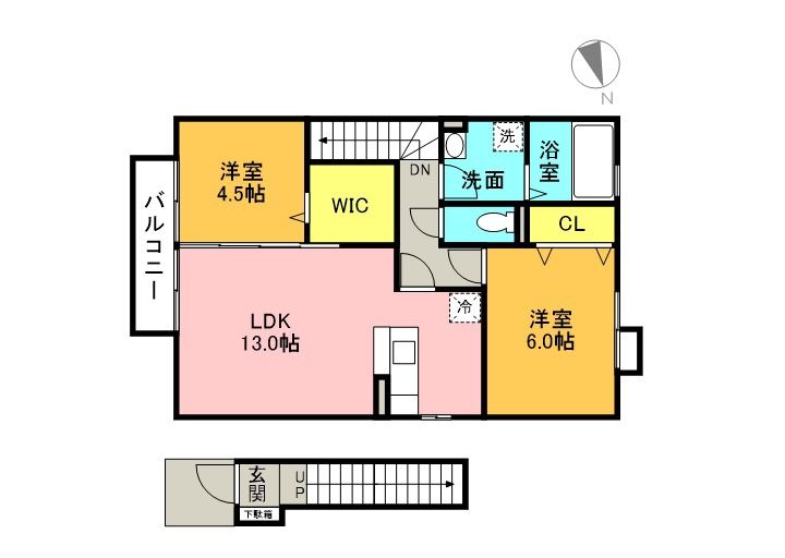 アベニュー筑紫の間取り