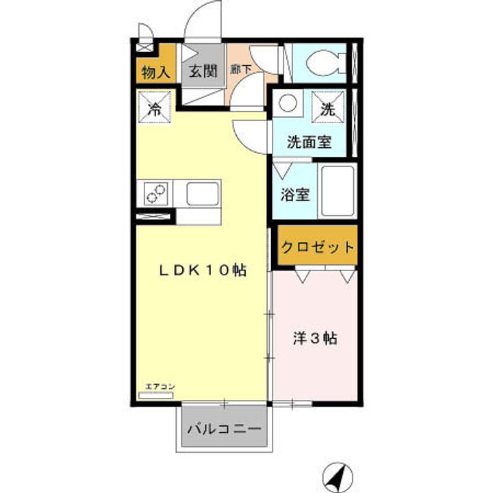 フロレスタ A棟の間取り