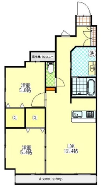 ARISTA SHIRAKIBARUの間取り