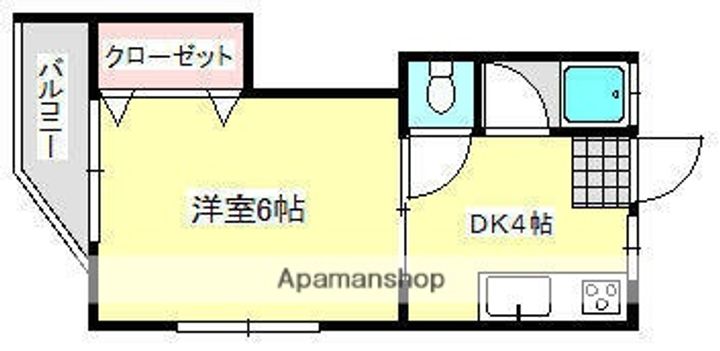 西友コーポB棟の間取り