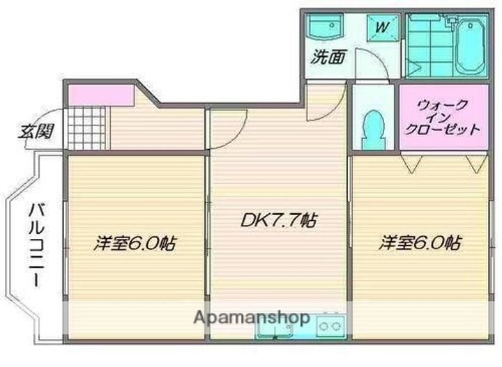 ラヴィアンローズの間取り