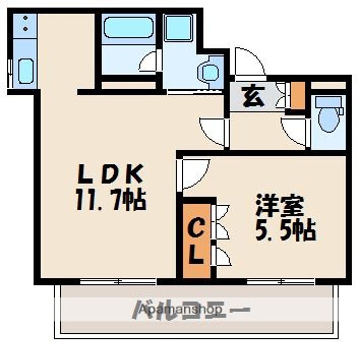 RJRプレシア新宮中央駅前の間取り