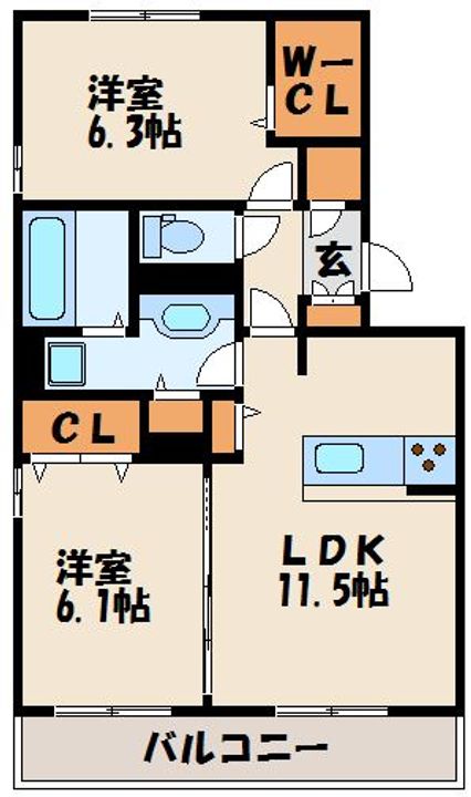 メゾン ブランシュの間取り