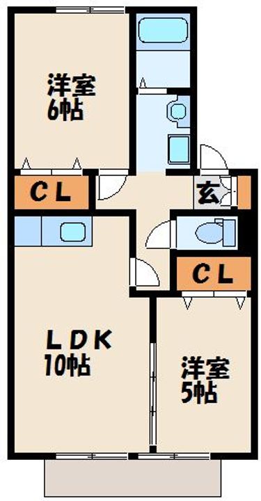 セジュール南風102の間取り